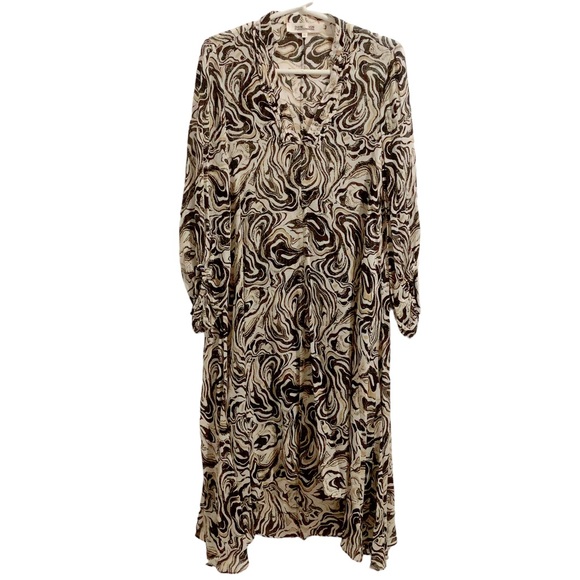 Diane Von Furstenberg Ileana Chiffon XS Loose Fit Dress Lightweight See Through - Picture 2 of 8